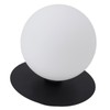 White Glass Globe Ceiling Light 18cm Diameter G9 Base Globe