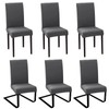 Stretch Chair Covers, Set of 6, for Dining Room Chairs,