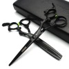 6 Inch Black Sharp Professional Hairdressing Scissors 440 °C High Hardness Salon