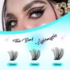 PURELEOR Cluster Lashes Kit DIY Individual Lash Clusters at Home