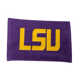Tromic Louisiana 100% Cotton 11"x18" Purple Rally Towel Yellow HTV Vinyl Hand Towel Football Gift
