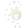 FLEXISTYLE Modern wall clock Butterflies acrylic glass 30cm dial silent