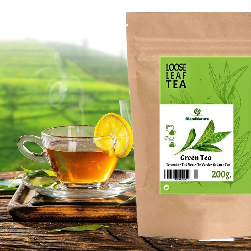Natural Green Tea 200g for Infusions + Stainless Steel Egg