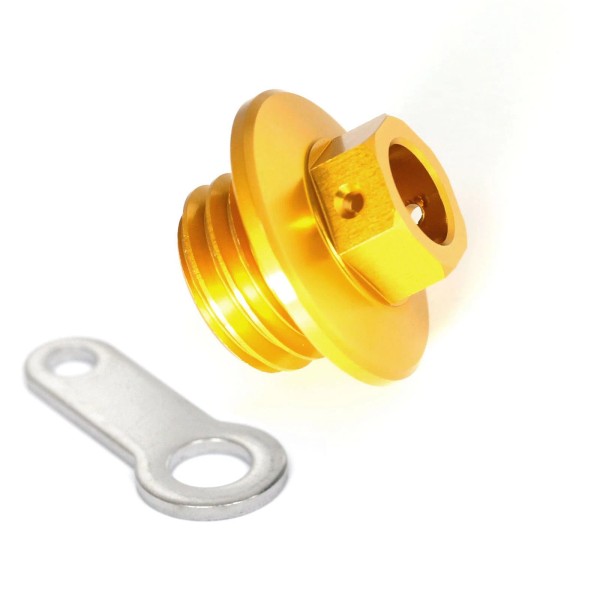Createmotor 1x CNC Gold Engine Oil Filler Cap For YAMAHA