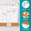 Calendar Whiteboard for Wall, 36" x 24" Magnetic Double Side
