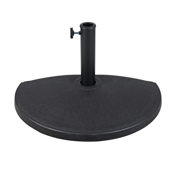 COBANA Half Round Patio Umbrella Base, Heavy-Duty Free Standing Resin