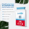 Vitamin B5 Pantothenic Acid 500mg 180 Capsules, 6 Months Supply,