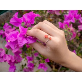 Fly Style 925 Silver Women's Ring Open Size Adjustable with Stone or Shell, Sterling Silver Sterling silver Shell Mineral