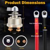 12-48V 200A Master Battery Disconnect Switch & 4 AWG 1FT