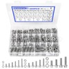 Hakkin 360PCS M5 M6 M8 Flange Bolts and Nuts Assortment