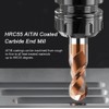 ASNOMY Set of 2 Solid Carbide Radius Milling Cutter Ball