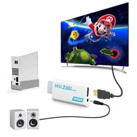 BD&M Wii to HDMI Adapter, WII to Hdmi Converter, Connect Wii Console to HDMI Display Monitor with 3.5mm Audio Supports All Wii Display Modes