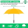ADEPTNA Large 49” Double Ribbed Golf Umbrella Windproof and Waterproof