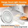 Terixe 2 Pack SB02300798 Range Hood Light Housing for Broan