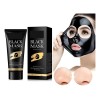 🔥 Mascarilla negra peel off elimina poros puntos negros acné