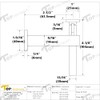 Top Hardware Stainless Steel 316 Garde Wall Mount Adjustable Handrail