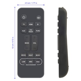 AULCMEET Fernbedienung,RC-1251 Neu Ersetzen Sie Fernbedienung passend für fit for Denon Home Theater Sound bar System DHTS217 DHTS218 DHT-S217 DHT-S218