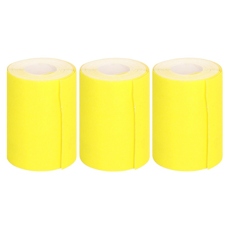 3 Rolls Sandpaper Roll 120 Grit Abrasive Sheet Polishing Grinding
