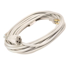 Woods Light Duty Extension Cord, 20Ft, 16 Gauge, 3 Conductor, Landscape and Patio Cord, SJTW, White, 23528801