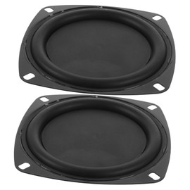 Mobestech 2pcs 4 Speaker Vibration Amp Loudspeaker Diaphragm Woofer Diaphragm Plate Computer Speakers Monitor Speakers USB Speaker Car Speakers Loudspeaker Membrane Wire Loud Horn Iron Black