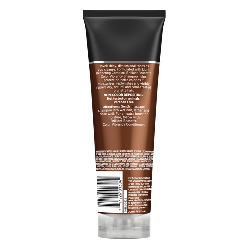John Frieda Brilliant Brunette Multi-Tone Revealing Shampoo, Color Protecting Shampoo,