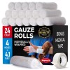 Gauze Rolls - 24 Pack - 4" X 4.1Yd Breathable