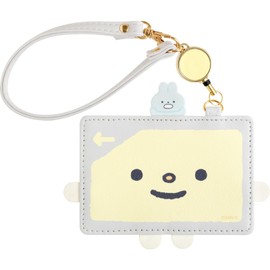 San-X Pass Case with Reel Aishika-Dotan PB69801