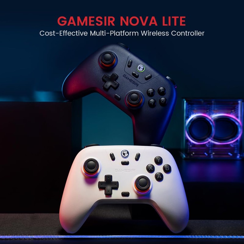 GameSir Nova Lite Wireless Controller, Tri-Mode Connectivity, PC Gamepad Joystick