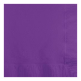 Creative Converting Amethyst Beverage Napkin, 50 Count, Purple, Pieces (318930)