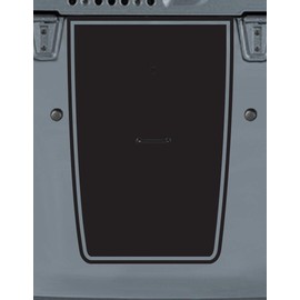 Tower Decals Hood Blackout Vinyl Graphic Decal Fits Jeep Wrangler TJ LJ YJ Matte Black 0147