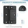 SHAHN Black Cooler Oversized Mechanical Hinge Replacement for Igloo Newer