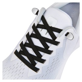 No Tie Shoe laces with Elastic Laces，Elastic Shoelaces for Adults and Kids Black