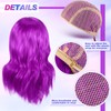 8 Pcs 12 Inch Colorful Party Wigs Wavy Bob with