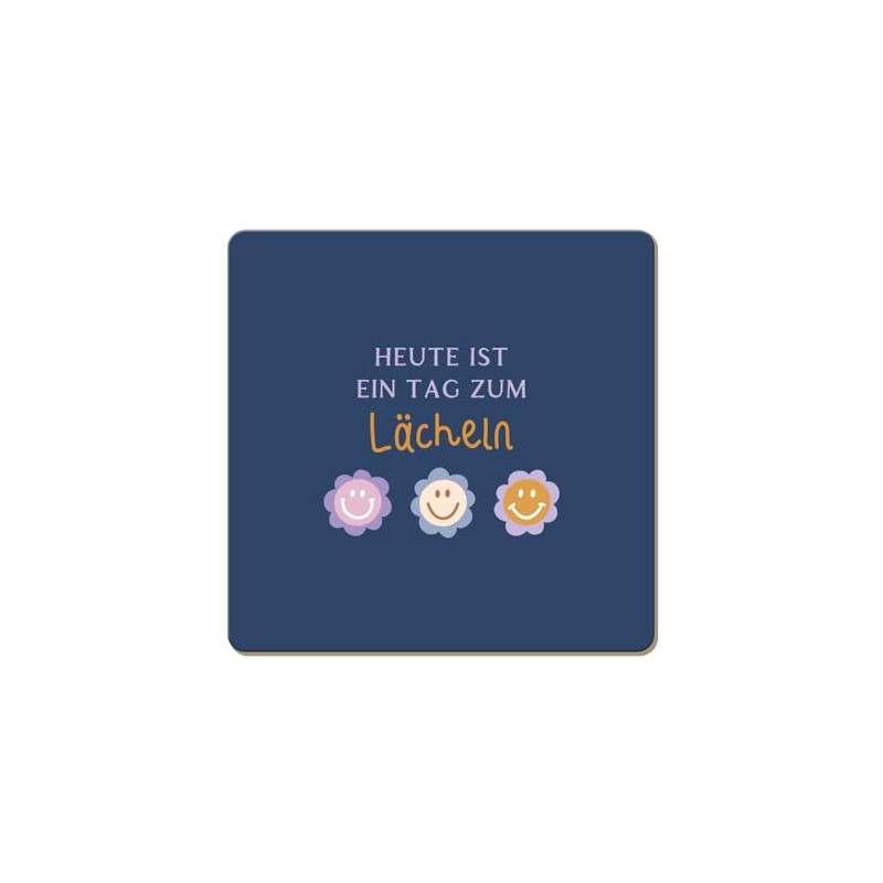 Graphic Workshop Funny Cork Coaster | Smile, Colourful