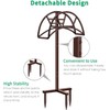 TomCare Garden Hose Holder Detachable Metal Water Hose Holder Hose