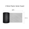 2-Pack Plastic Gutter Guard Mesh Roll 6” x 20Ft Rain