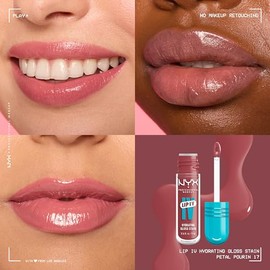 NYX Professional Makeup, Lip IV Hydrating Gloss Serum Lip Gloss 17 Petal Pourin'