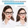 MARE AZZURO Cat Eye Reading Glasses Women Oversized Readers 1.0