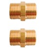 D&DHardware Double Nipple 1/2 Inch Brass Male Thread, Connector AG/AG