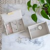 Stackers Oatmeal Mini Jewellery Box - Set of 2
