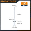 sourcing map 100Pcs 1/8"x3/8" Round Head Closed End Blind Rivets,