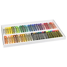 Pentel PHN Oil Pastels - 50 Colours Including Metallic and Neon (Pack of 50 - Assorted Colours)