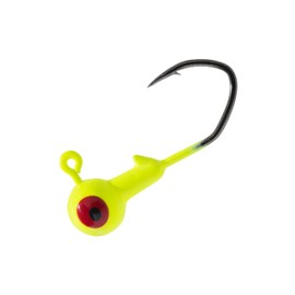 Temorah Sickle Jig Heads (Chartreuse, 1/4OZ 40PCS)