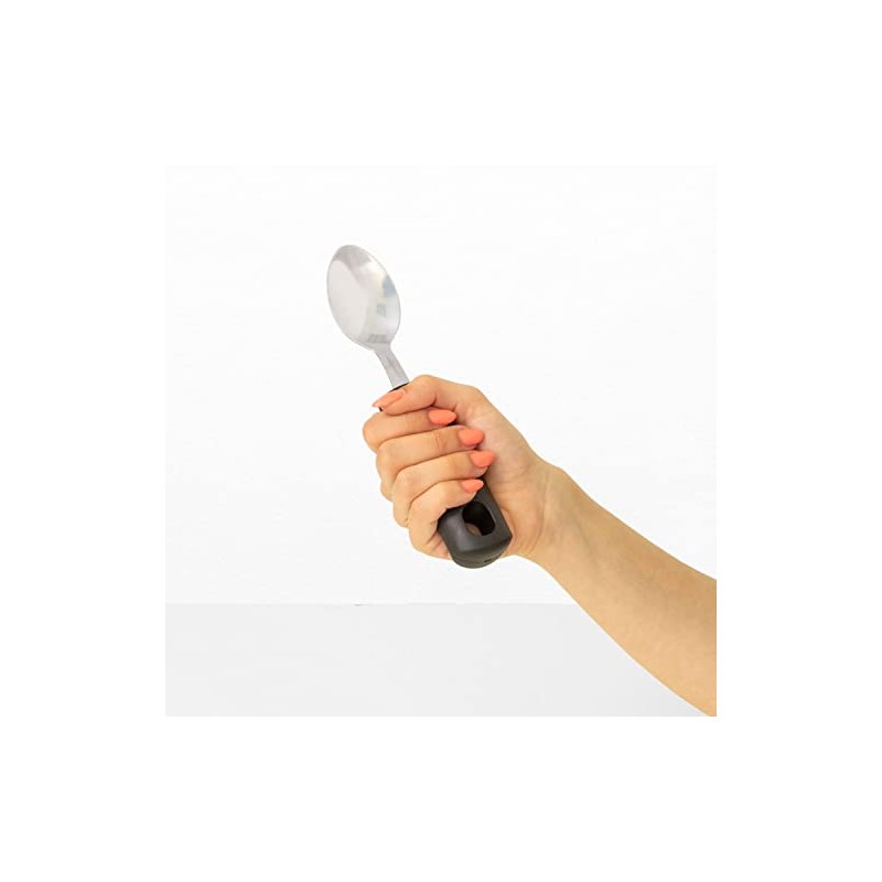 Seniors Cutlery with Rubber Handle Thickening | Spoon | Ergonomic
