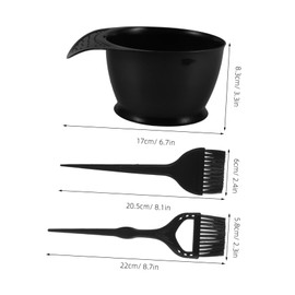 Baluue Hair Dye Bowl and Brush Set Diy Hair Coloring Kit Mask Mixing Holder Hair Dye Mixing Bowl Versatile Hair Styling Tools