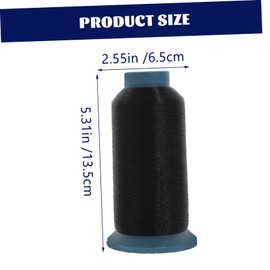 Gatuida 2 Rolls Professional Nylon Sewing Thread for Hand Stitching Sewing Machines Black White Durable Non Fraying
