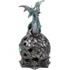Ebros Dragon Perching On Color Changing LED Orb Night Light