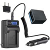 Kastar 1-Pack CGR-D54Pro Battery and LCD AC Charger Compatible with