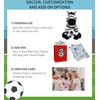 DolliBu Eco-Friendly Zebra Stuffed Animal with Soccer Ball Plush -