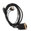 VGA to HD Multimedia Interface Adapter Cable with Power and
